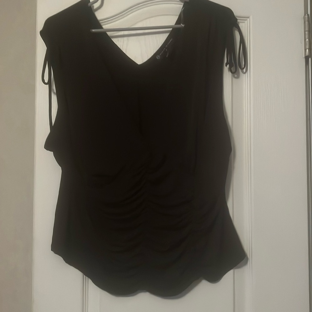 Fashion to figure ruched tank top
